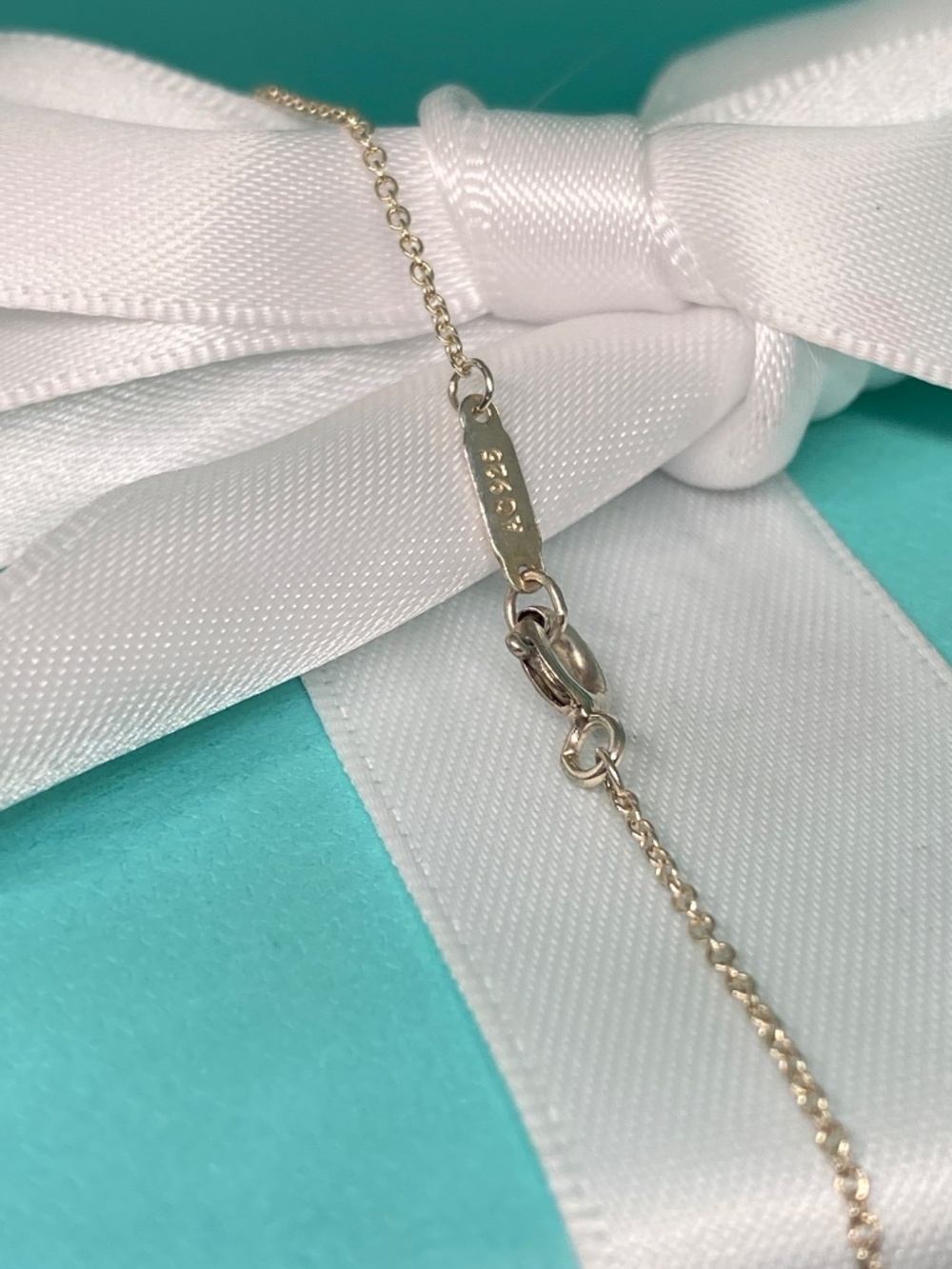 Tiffany & Co. Return to Tiffany Rubedo & Silver Mini Double Heart necklace - Picture 7 of 8